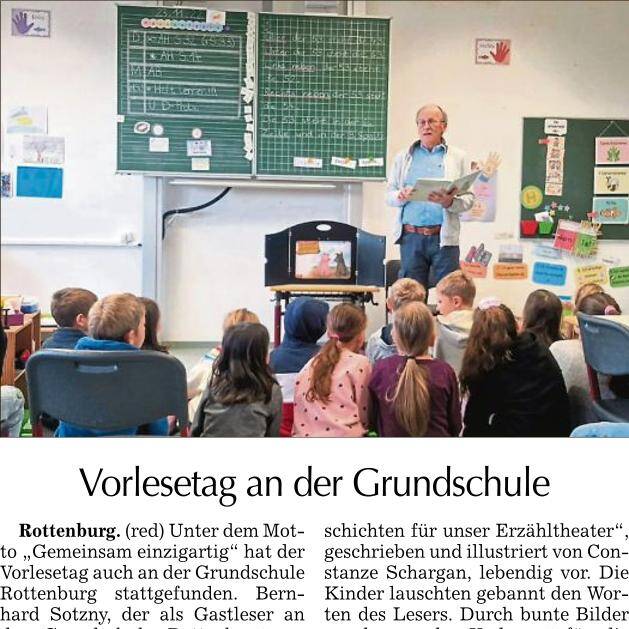 Vorlesetag an der Grundschule
