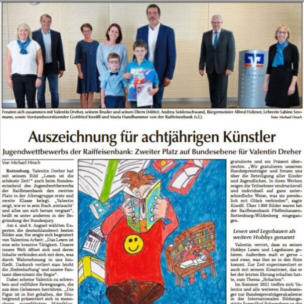 Auszeichnung für achtjährigen Künstler